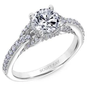 White Gold Scott Kay Diamond Engagement Ring