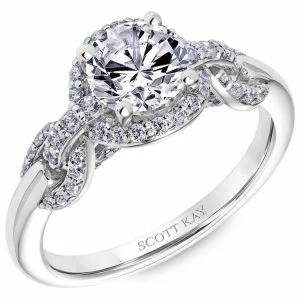White Gold Scott Kay Diamond Engagement Ring