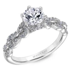 White Gold Scott Kay Diamond Engagement Ring