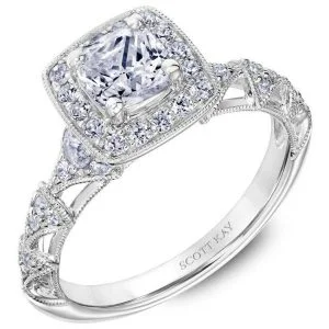 White Gold Scott Kay Diamond Engagement Ring