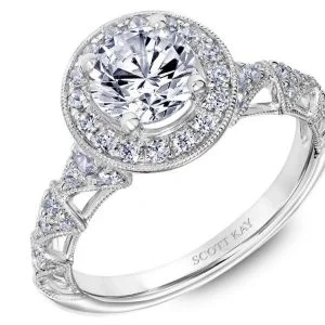 White Gold Scott Kay Diamond Engagement Ring