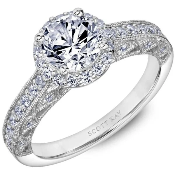 White Gold Scott Kay Diamond Engagement Ring