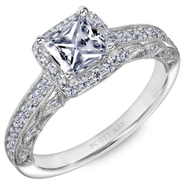 White Gold Scott Kay Diamond Engagement Ring