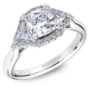 White Gold Scott Kay Diamond Engagement Ring