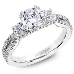 White Gold Scott Kay Diamond Engagement Ring