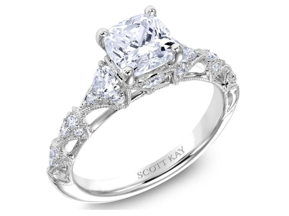 White Gold Scott Kay Diamond Engagement Ring