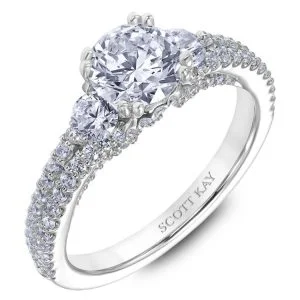 White Gold Scott Kay Diamond Engagement Ring