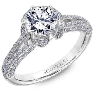 White Gold Scott Kay Diamond Engagement Ring