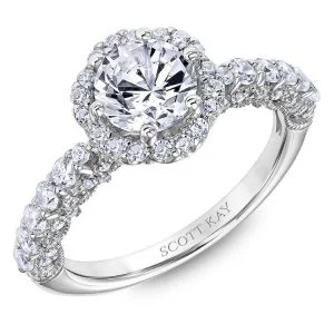 White Gold Scott Kay Diamond Engagement Ring