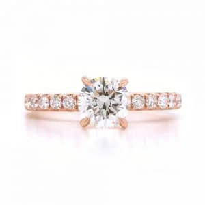 Bridal Rings Company Diamond Engagement Ring in 18K Rose Gold