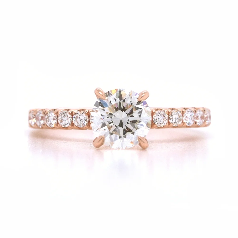 Bridal Rings Company Diamond Engagement Ring in 18K Rose Gold