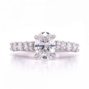 Bridal Rings Company Diamond Engagement Ring in 18K White Gold