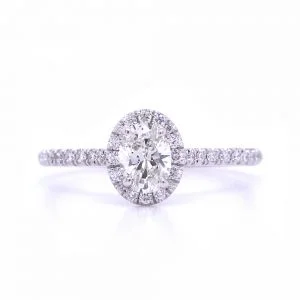 Bridal Rings Company Oval Diamond Engagement Ring in Platinum
