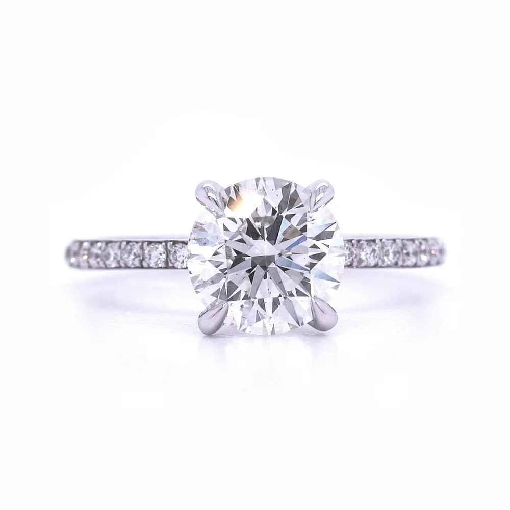 Bridal Rings Company Round Diamond Engagement Ring in 18K White Gold