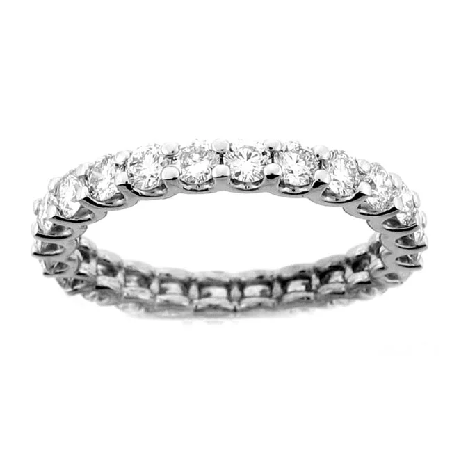 18 KARAT WHITE GOLD DIAMOND WEDDING BAND - WB0408