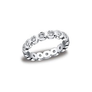 Diamonds White Gold 4mm Diamond Band