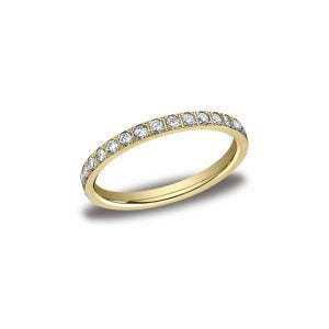 Diamonds Yellow Gold 2mm Diamond Band