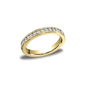 Diamonds Yellow Gold 3mm Diamond Band