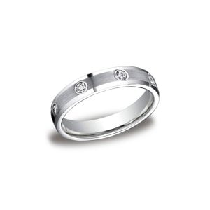Diamonds White Gold 4mm Diamond Band