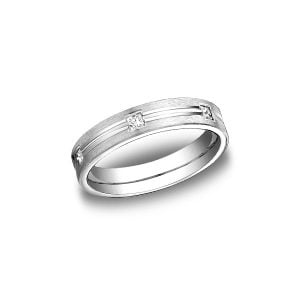 Diamonds White Gold 4mm Diamond Band