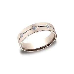 Diamonds Rose Gold 6mm Diamond Band