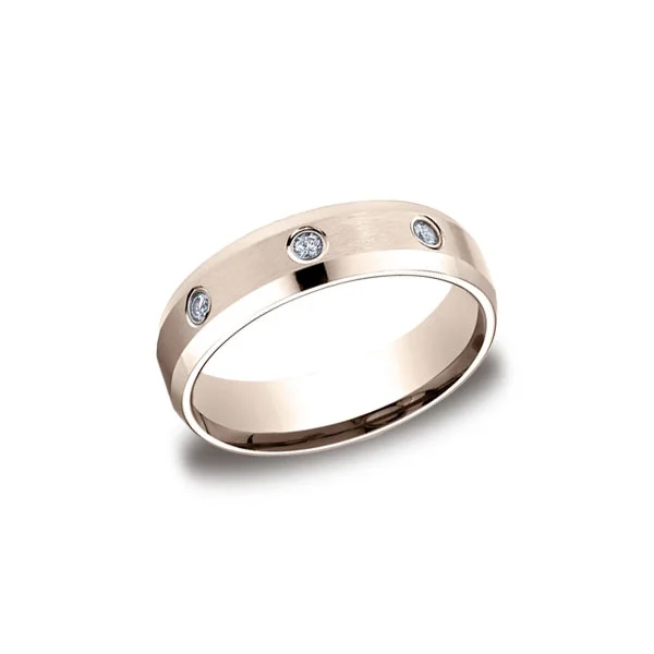 Diamonds Rose Gold 6mm Diamond Band
