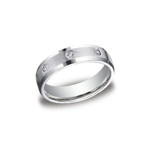 Diamonds White Gold 6mm Diamond Band