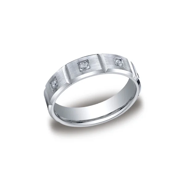 Diamonds White Gold 6mm Diamond Band