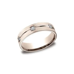 Diamonds Rose Gold 6mm Diamond Band