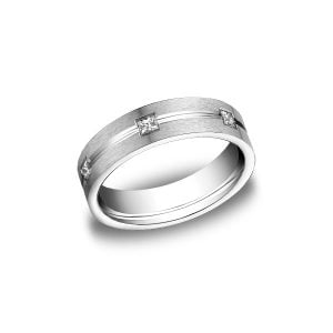 Diamonds White Gold 6mm Diamond Band