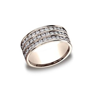 Diamonds Rose Gold 8mm Diamond Band