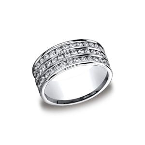 Diamonds White Gold 8mm Diamond Band