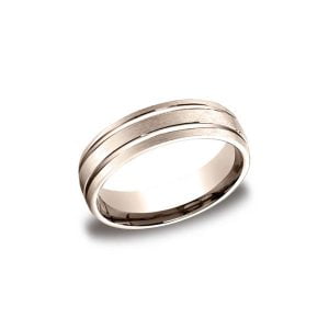 Designs Rose Gold 6mm Band