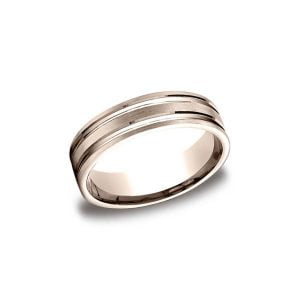Designs Rose Gold 6mm Band