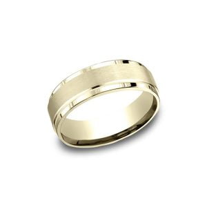 Designs Yellow Gold 7mm Band