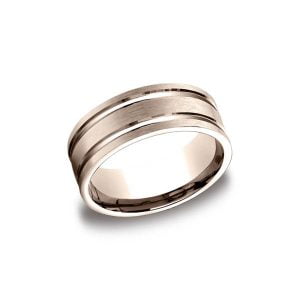 Designs Rose Gold 8mm Band