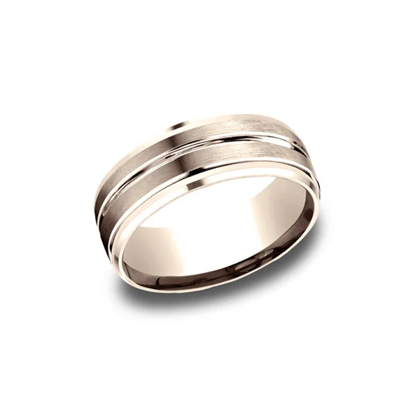 Designs Rose Gold 8mm Band