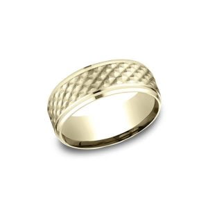 Designs Yellow Gold 8mm Band