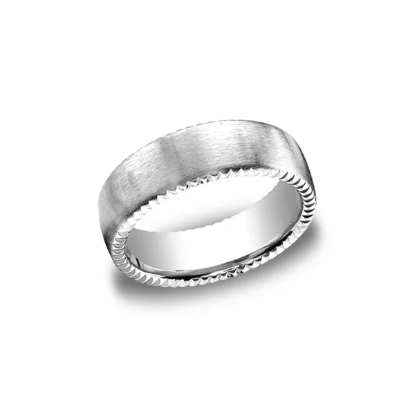 Designs White Gold 7.5mm Band
