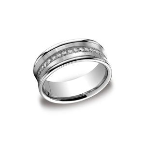 Diamonds White Gold 7.5mm Diamond Band