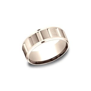 Designs Rose Gold 8mm Band