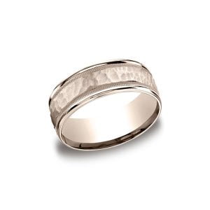 Designs Rose Gold 8mm Band