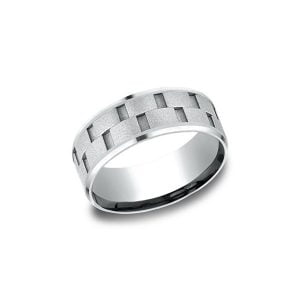 Designs White Gold 8mm Band