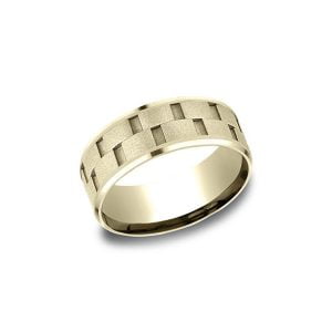 Designs Yellow Gold 8mm Band