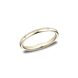Diamonds Yellow Gold 2mm Diamond Band