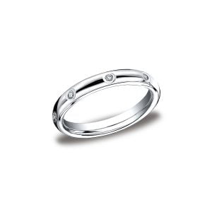 Diamonds White Gold 3mm Diamond Band