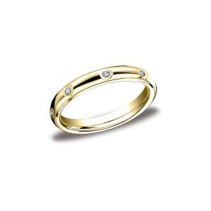 Diamonds Yellow Gold 3mm Diamond Band
