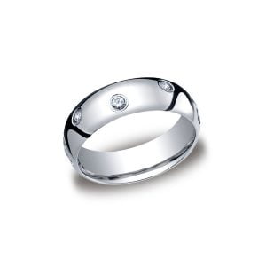 Diamonds White Gold 6mm Diamond Band