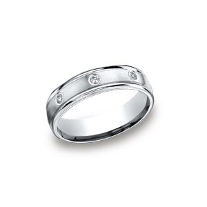 Diamonds White Gold 6mm Diamond Band