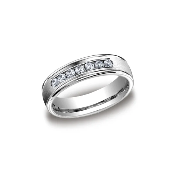 Diamonds White Gold 6mm Diamond Band